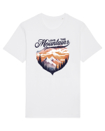 in stil grunge - Love the mountains Tricou mânecă scurtă Unisex Rocker