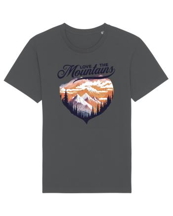 in stil grunge - Love the mountains Anthracite