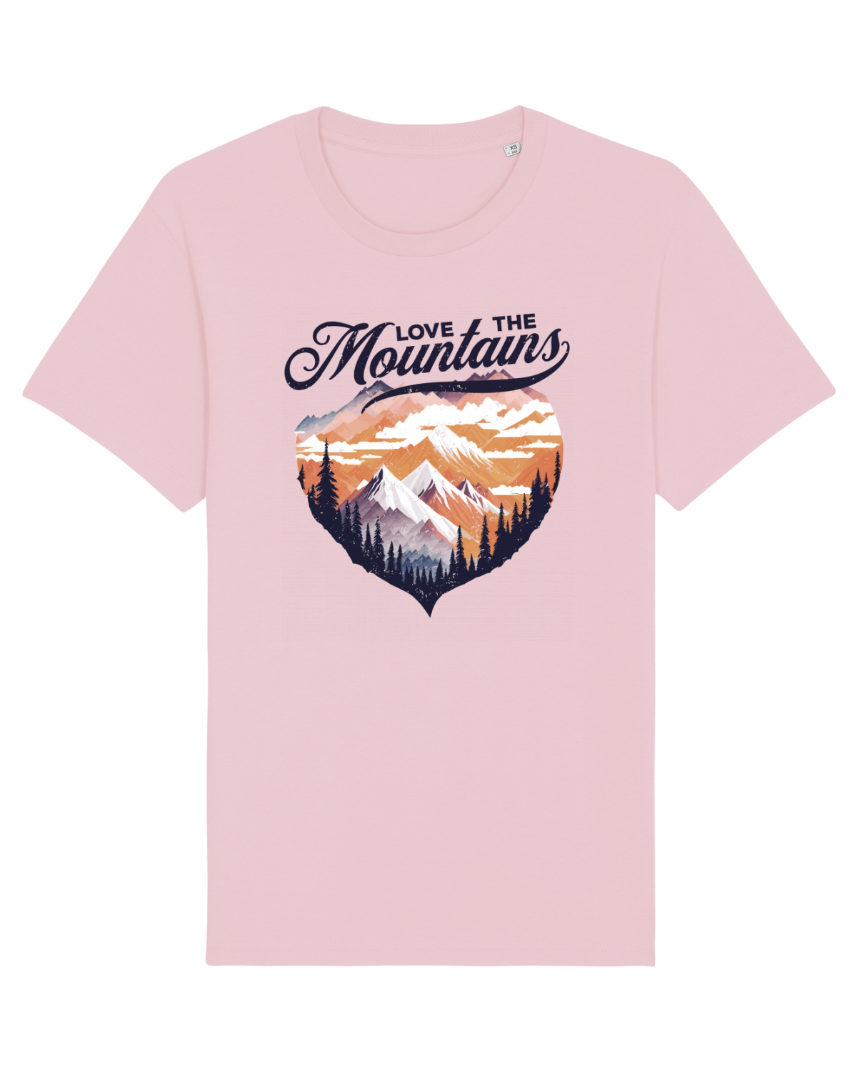 Tricou mânecă scurtă Unisex Rocker Cotton Pink