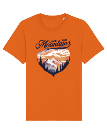 in stil grunge - Love the mountains Bright Orange