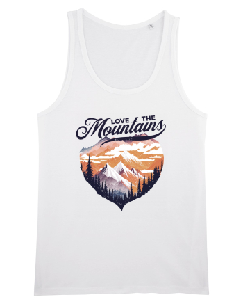 in stil grunge - Love the mountains White