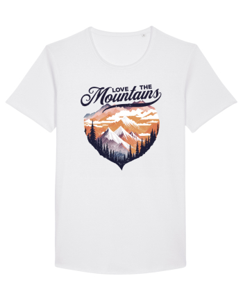 in stil grunge - Love the mountains White