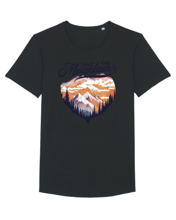 in stil grunge - Love the mountains Black