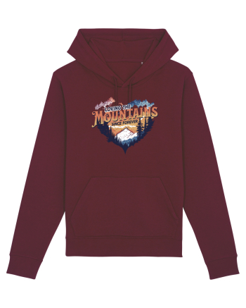 in stil grunge - Loving the mountains since forever Burgundy