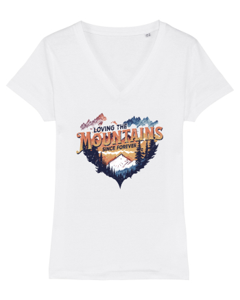 in stil grunge - Loving the mountains since forever White