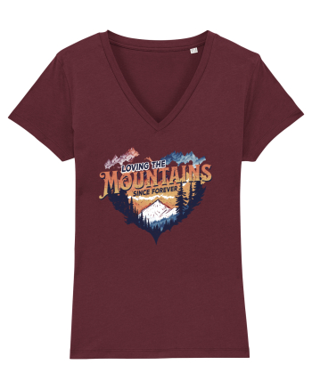 in stil grunge - Loving the mountains since forever Burgundy