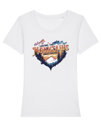in stil grunge - Loving the mountains since forever White