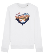 in stil grunge - Loving the mountains since forever Bluză mânecă lungă Unisex Rise
