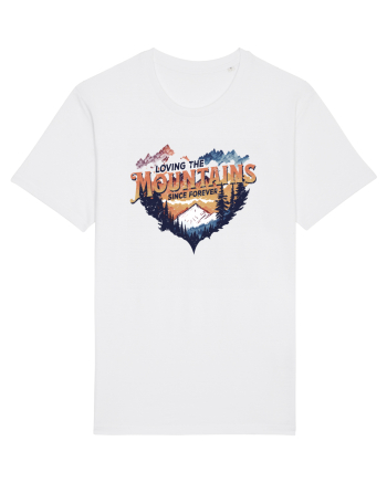 in stil grunge - Loving the mountains since forever White