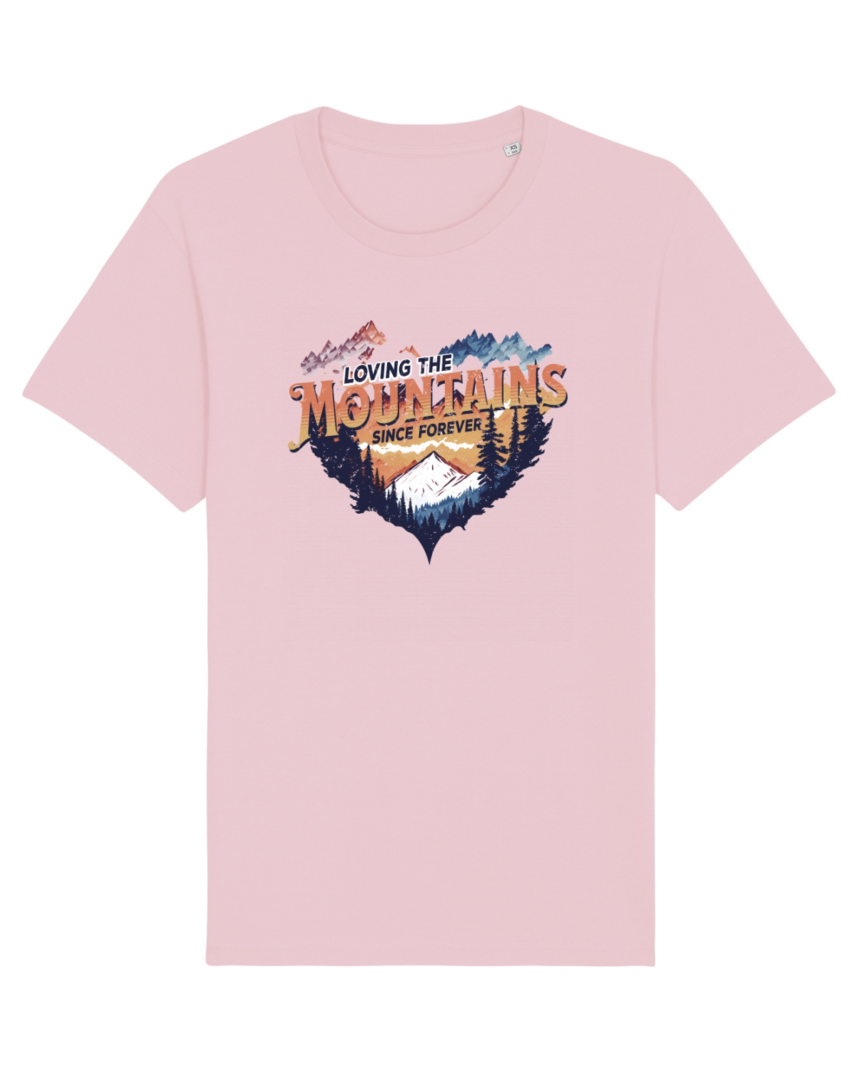 Tricou mânecă scurtă Unisex Rocker Cotton Pink