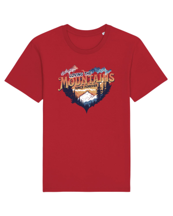 in stil grunge - Loving the mountains since forever Red