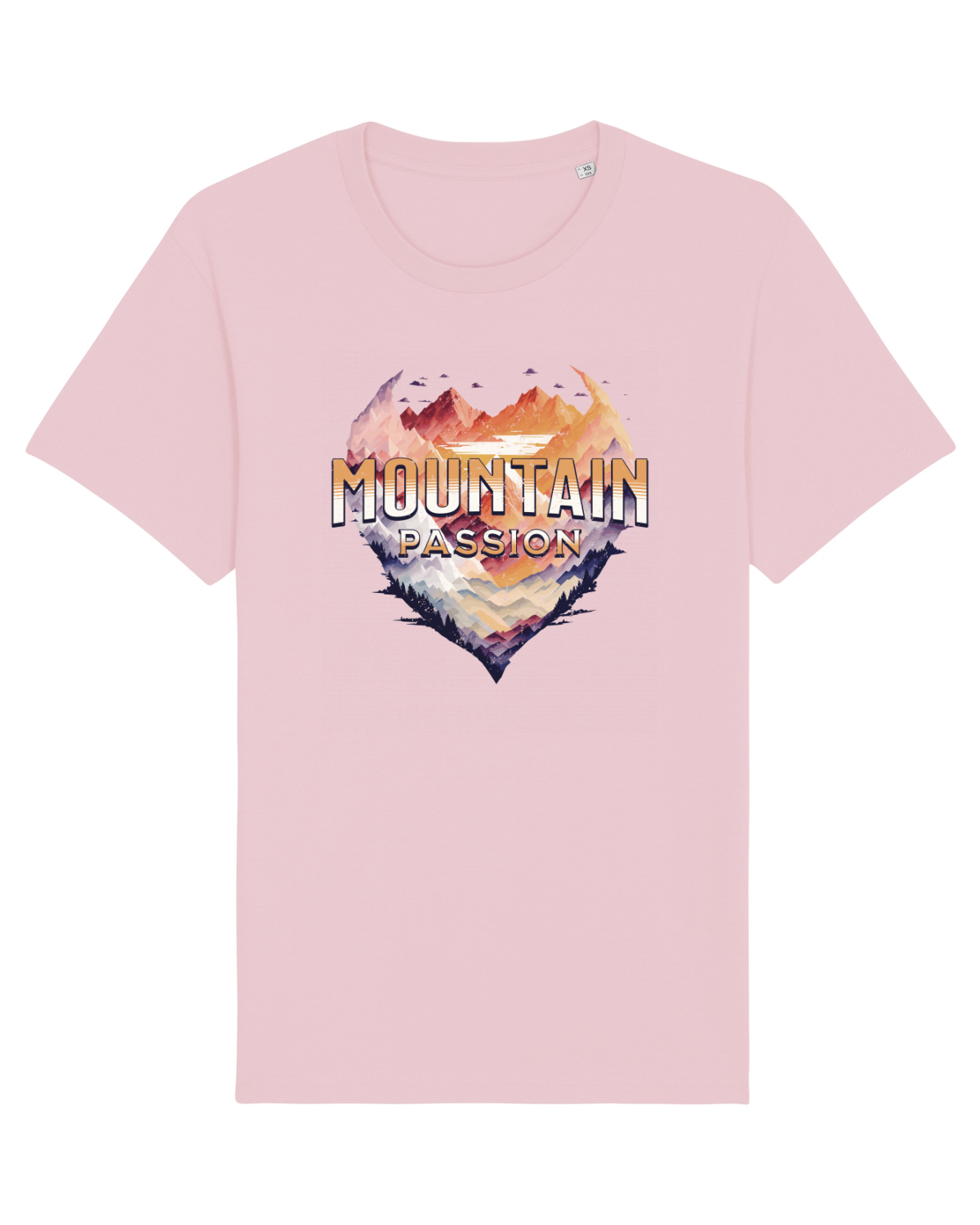 Tricou mânecă scurtă Unisex Rocker Cotton Pink