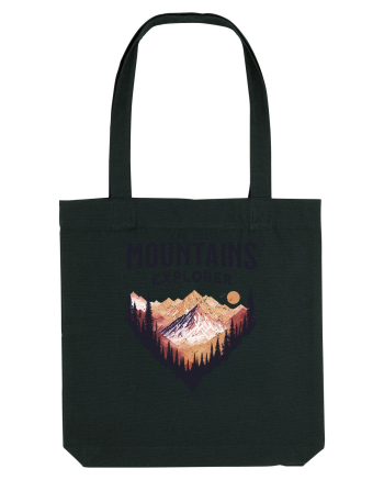 in stil grunge - Mountains explorer Black