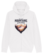 in stil grunge - Mountains explorer Hanorac cu fermoar Unisex Connector
