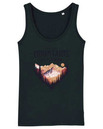 in stil grunge - Mountains explorer Black