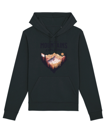 in stil grunge - Mountains explorer Black