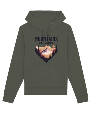 in stil grunge - Mountains explorer Khaki