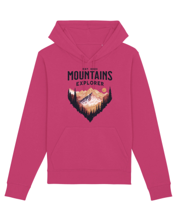 in stil grunge - Mountains explorer Raspberry