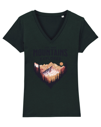 in stil grunge - Mountains explorer Black