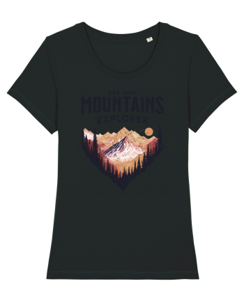 in stil grunge - Mountains explorer Black