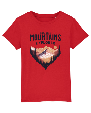 in stil grunge - Mountains explorer Red