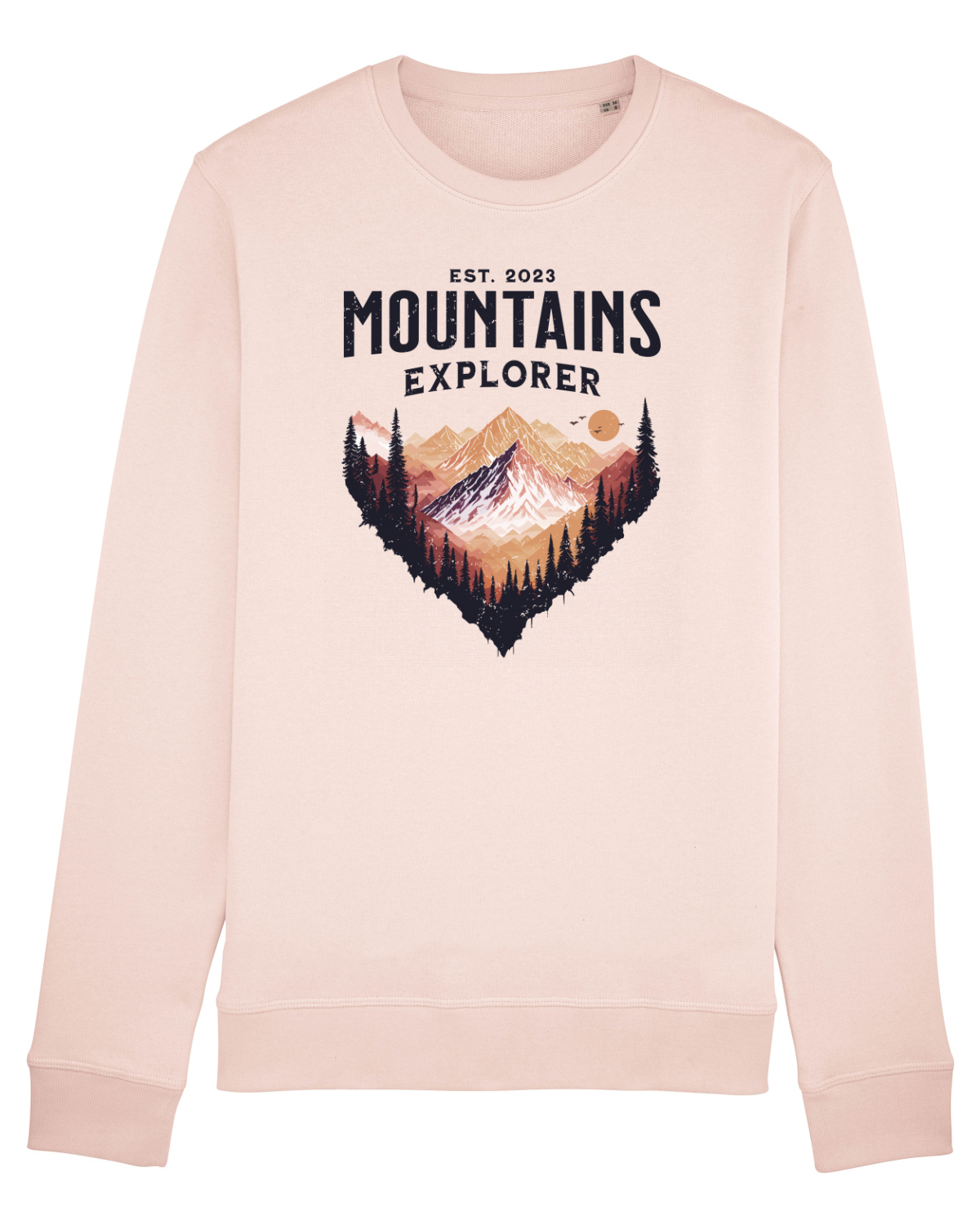 Bluză mânecă lungă Unisex Rise Candy Pink