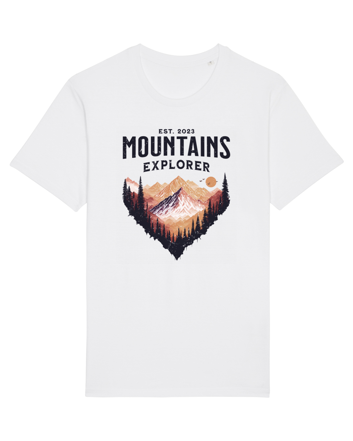 Tricou mânecă scurtă Unisex Rocker White