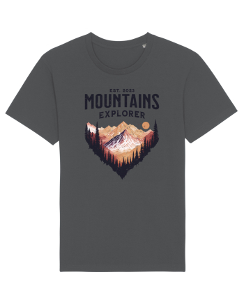 in stil grunge - Mountains explorer Anthracite