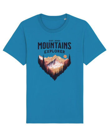 in stil grunge - Mountains explorer Azur