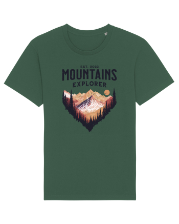 in stil grunge - Mountains explorer Bottle Green