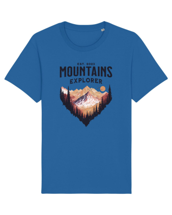 in stil grunge - Mountains explorer Royal Blue