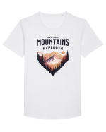 in stil grunge - Mountains explorer Tricou mânecă scurtă guler larg Bărbat Skater
