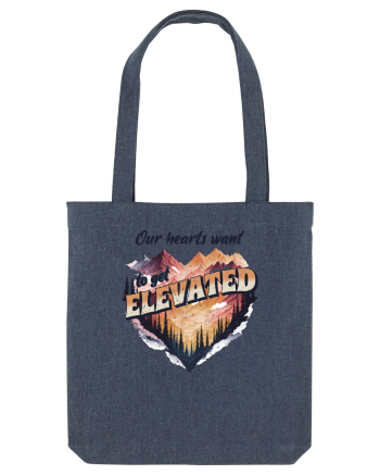 in stil grunge - Our hearts want to get elevated Midnight Blue