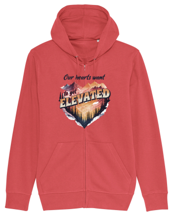 in stil grunge - Our hearts want to get elevated Carmine Red