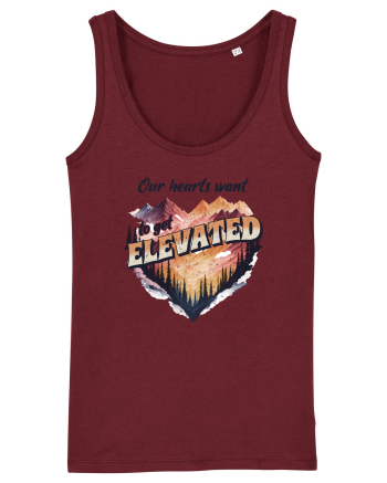 in stil grunge - Our hearts want to get elevated Burgundy
