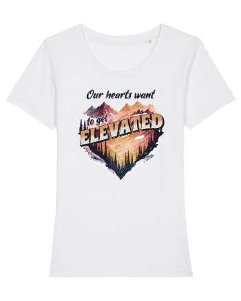 in stil grunge - Our hearts want to get elevated White