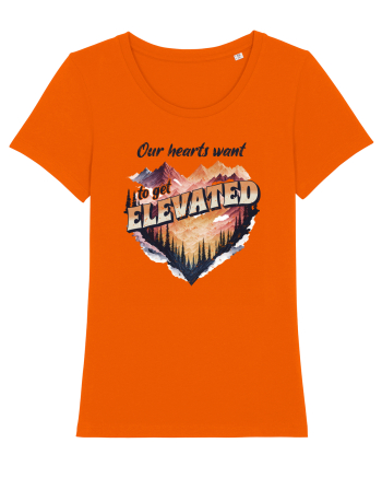 in stil grunge - Our hearts want to get elevated Bright Orange