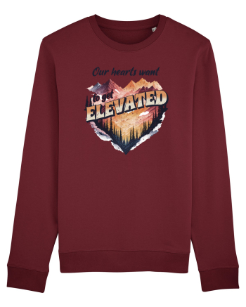 in stil grunge - Our hearts want to get elevated Burgundy