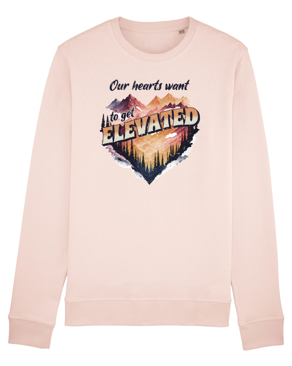 Bluză mânecă lungă Unisex Rise Candy Pink
