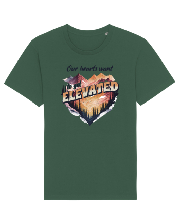 in stil grunge - Our hearts want to get elevated Bottle Green