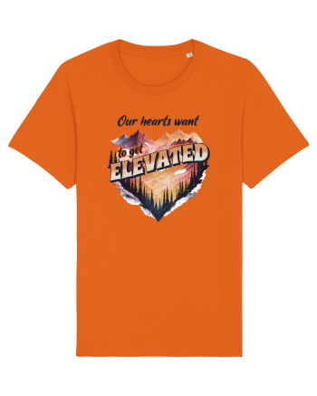 in stil grunge - Our hearts want to get elevated Bright Orange