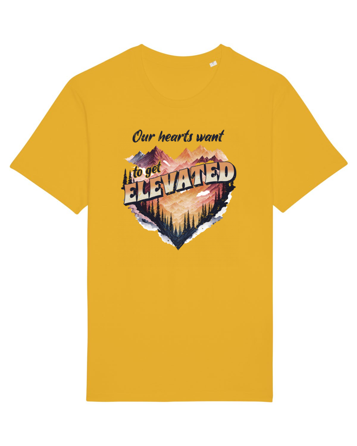 Tricou mânecă scurtă Unisex Rocker Spectra Yellow