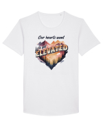 in stil grunge - Our hearts want to get elevated Tricou mânecă scurtă guler larg Bărbat Skater