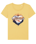 in stil grunge - Outdoor overdose Tricou mânecă scurtă guler larg fitted Damă Expresser