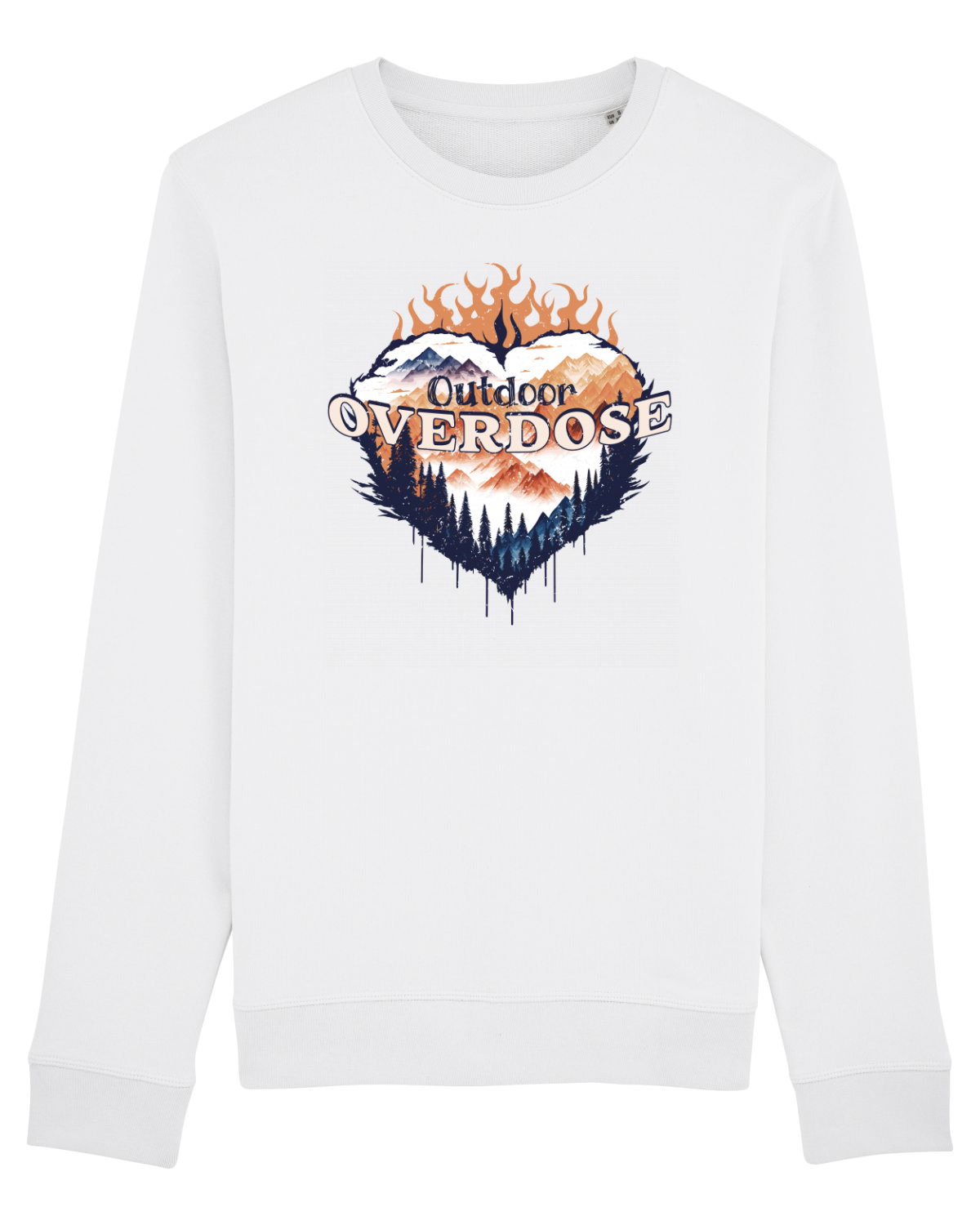 Bluză mânecă lungă Unisex Rise White