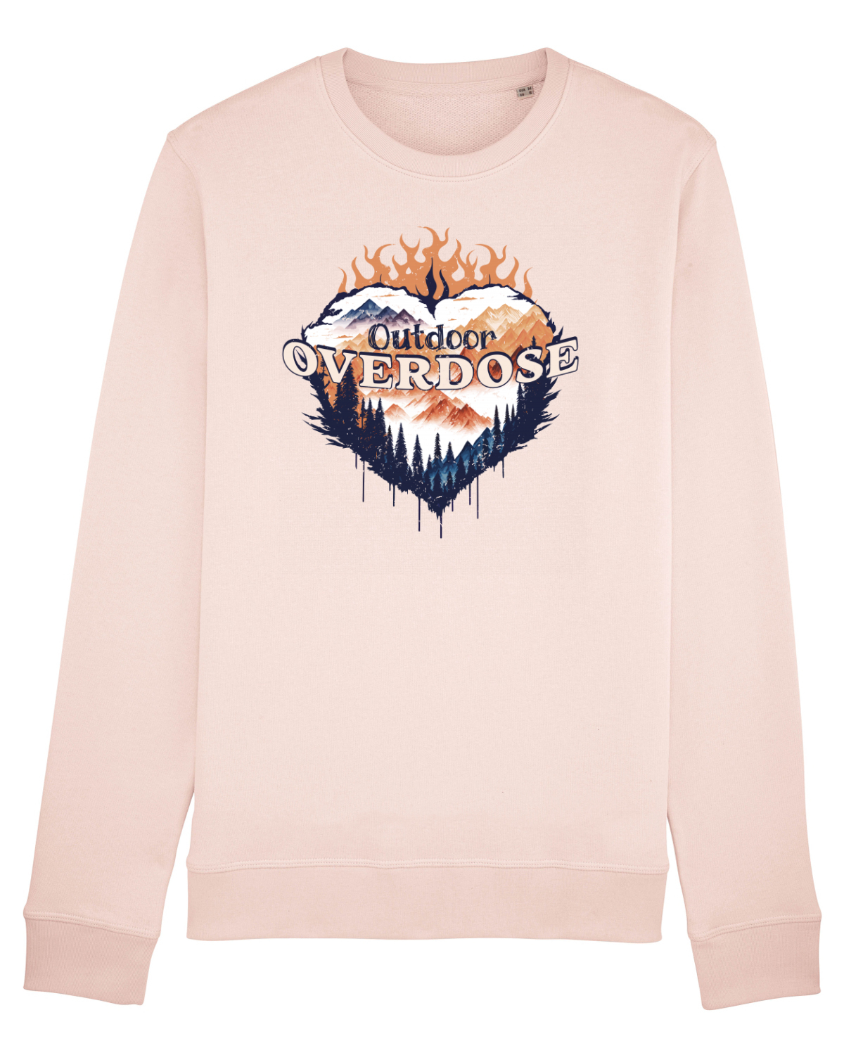 Bluză mânecă lungă Unisex Rise Candy Pink