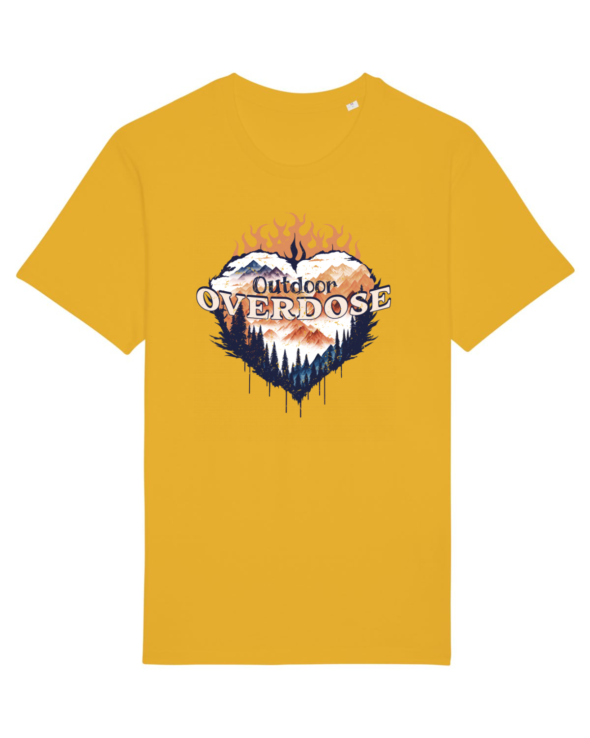 Tricou mânecă scurtă Unisex Rocker Spectra Yellow