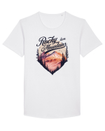 in stil grunge - Rocky Mountains and co Tricou mânecă scurtă guler larg Bărbat Skater