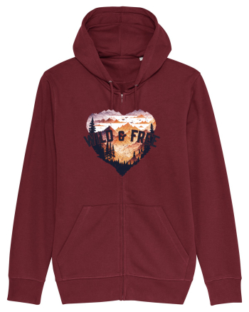in stil grunge - Wild and free Burgundy