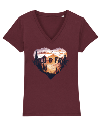in stil grunge - Wild and free Burgundy